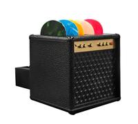 YUPZAR 1 Pièce Boîte de rangement pour médiators, accessoire guitare, présentoir pour médiators en forme d'enceinte d'amplificateur avec 5 médiator guitare