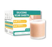 YUPZAR 1 Pièce de Pansement Silicone Cicatrice, Pour les Cicatrices dues à une Césarienne, Une Opération, Brûlure, Un Chéloïde, de l'acné et plus (4 cm x 300 cm)