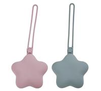 YUPZAR 2 Pcs Boîte à Sucette en Silicone,Rangement Sécurisé pour Tétines,Boite a Tetine Bebe,Sans BPA Accessoire Bébé de Haute Qualité pour Nourrissons et Jeunes Enfants,Adorables Formes D'étoiles