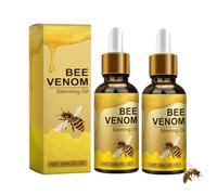 YUPZAR 2 Pièces Gouttes de Venin d'abeille pour Maigrir, Huile minceur pour Massage,Sérum Anti-Rides, Combustion Rapide des Graisses, Pour Hommes et Femmes