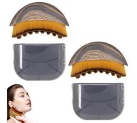 YUPZAR 2psc Brosse drainage lymphatique Lymphatic Drainage Face Brush Lot de lymphatique Brosse faciale pour façonner le visagele menton et les soins de la peau Jawline outil de sculpture du visage