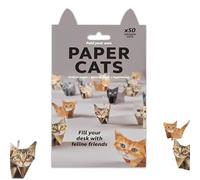 YUPZAR 50 Cartes Papier DIY,d'Artisanat en Papier Origami 3D Set, Décoration de Bureau,Origami avec Animaux Mignons,Cadeau pour les Amoureux des Chats