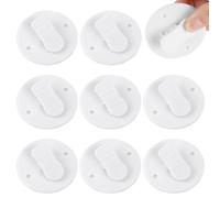 YUPZAR 8 Pièces Protection Anti-éclaboussures Clips, Clips de Rideaux Auto-agrippants, Clips pour Rideaux de Rouche sans Trépanagepour Douche à Suspendre Camper