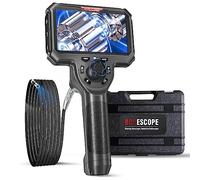 YuqiaoTime Endoscope Relcam M6 SERIES Four-way 360° Steering Endoscop 5.0" IPS (1280 * 720) HD Display Wear-resistant High Density Tungsten Tube 8 Menu Language(M604-Φ3.9 * 15-2M)