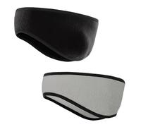 Yuqilin 2 Pièces Bandeau de Sports, Hiver Bandeau Anti Transpiration Oreille, Cache Oreille Femme D'hiver Pour Cheveux Anti Transpiration,pour Yoga Cyclisme Fitness(Noir Gris)
