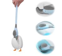 Yuqilin 2 Pièces Brosse Toilettes WC Brosse WC Suspendu,Brosses WC et Supports Diving Duck Toilet Brush,Brosse de Toilette en Forme de Canard pour Ménage des Toilettes(Bleu)