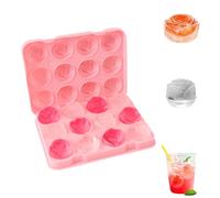Yuqilin Bac a Glacon,Bac a Glacons avec Couvercle Moule à Glaçons Réutilisable Bac a Glacons avec Couvercle en Silicone Ice Cube Tray Moule Glacon Silicone,pour Whisky Cocktails Bière Boissons Maison