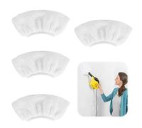 Yuqilin Bonnettes Microfibre Lingettes,4 Pièces Nettoyage a la Vapeur en Microfibre pour la Buse Manuelle Nettoyeur Vapeur Accessoires,pour Karcher Easy Fix SC1/SC2/SC3/SC4/SC5