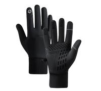 Yuqilin Gants Tactiles, Universel Gant Moto Hiver, ImperméAble Gant Velo, Antidérapant Gant Thermique, Gants et Moufles Homme, pour en Cours D'exécution éQuitation des Sports (Noir/XL)