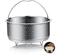 Yuqilin Panier Vapeur, Argenté Cuit Vapeur Inox, Réutilisable Casserole Vapeur, Acier Inoxydable Insert Vapeur, pour Chauffer Ramen, Pain, Fromage, Dsoupe, Oeuf, Flocons Avoine