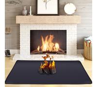 Yuqilin Tapis Anti Feu Devant Cheminee 50 × 80 CM Tapis de Cheminée Ignifuge Fibre Verre Plaque de Sol pour Poêle Plaque Protection Poele a Bois Fireproof Mat pour Barbecue Soudage