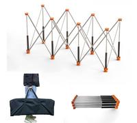 YUQIWKK Travail Pliant Portable, Workbench Pliable en Acier Inoxydable, Établi Pliable Extensible, Table De Support De Table pour Le Garage, Atelier, Extérieur, Pied D’Établi Portable(12 Legs)
