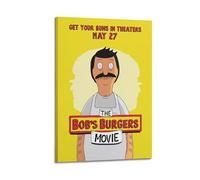YUQLAGA Poster du film The Bob's Burgers - Impression sur toile pour salon, chambre à coucher, salle de jeux, bureau - 60 x 90 cm