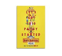 YUQLAGA Poster du film The Bob's Burgers - Impression sur toile pour salon, chambre à coucher, salle de jeux - 40 x 60 cm