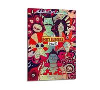 YUQLAGA Poster du film The Bob's Burgers - Impression sur toile pour salon, chambre à coucher, salle de jeux - 40 x 60 cm