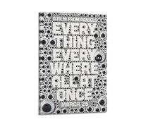YUQLAGA Poster sur toile « Everything Everywhere All at Once » - Décoration murale pour salon, chambre à coucher, salle de jeux, bureau - 50 x 75 cm