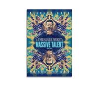 YUQLAGA Poster sur toile The Unbearable Weight of Massive Talent - Art mural pour salon, chambre à coucher, salle de jeux, bureau - 60 x 90 cm