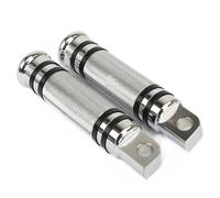 YUQUDGELKY 1-1 1/4" Chrome Motorcycle Highway Foot Pegs Clamp Guard Footrest Mount Pour Harley Pour Chopper Pour Bobber Pour Custom(Foot Rest)