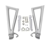 YUQUDGELKY Accessoires Repose-Pieds Passager Arrière Moto Pour Y&amaha YZF R6 2006 2007 2008 2009-2016 Kit Supports Pédales(Argent)