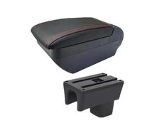 YUQUDGELKY Accoudoir Auto Accessoires Auto Détails Intérieurs Boîte De Rangement Pièces De Retrofit Pour Suzuki Pour Swift 2005-2024(H ligne rouge 4USB)