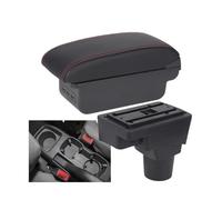 YUQUDGELKY Accoudoir Auto Boîte De Rangement Intérieur Accessoires Auto pour C&hevrolet pour Sonic pour Aveo pour Lova T250 T300(B1 Noir Rouge 3USB)