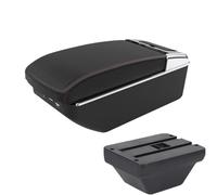 YUQUDGELKY Accoudoir Central Pour MG ZS Rangement Intérieur Avec Port USB Accessoires D'intérieur(A1 Noir rouge 7USB)
