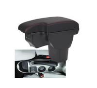 YUQUDGELKY Accoudoir Central Pour Nissan Pour Juke Et Infiniti ESQ 2010 2011 2012 2013-2019 Détails Intérieurs - Coffre De Rangement(A1 Black red leather)