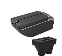 YUQUDGELKY Accoudoir Central Pour Peugeot 208 2012 2013 2014 2015 2016 2017 2018 Boîte De Rangement Boîte D'accoudoir Central(B1 Noir rouge 7USB)