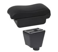 YUQUDGELKY Accoudoir Central Pour Renault Pour Clio 4 Pour Captur Pour Clio 3 III IV Boîte De Rangement Pour Voiture Porte-gobelet Cendrier(Ligne noire C2)