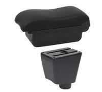 YUQUDGELKY Accoudoir Central Pour Renault Pour Clio 4 Pour Captur Pour Clio 3 III IV Boîte De Rangement Pour Voiture Porte-gobelet Cendrier(Ligne noire B2)