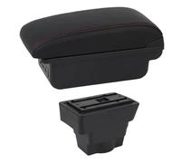YUQUDGELKY Boîte À Accoudoir Auto Pour Opel Pour Astra J 2012 2013 2014 2015 2016 2017-2023 Console Centrale Boîte De Rangement USB(Ligne Rouge C1)