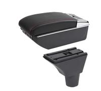 YUQUDGELKY Boîte D'accoudoir Boîte De Rangement Intérieur Pièces Retrofit Dédiées Pour Citroën C3 C4(C red line 7USB)