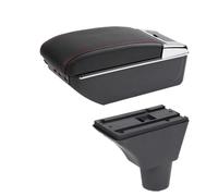 YUQUDGELKY Boîte D'accoudoir Boîte De Rangement Intérieur Pièces Retrofit Dédiées Pour Citroën C3 C4(D ligne rouge 7USB)