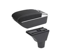 YUQUDGELKY Boîte D'accoudoir Boîte De Rangement Retrofit Accessoires Auto Pour R&enault Pour Sandero Stepway Boîte D'accoudoir(C3 ligne blanche 7USB)