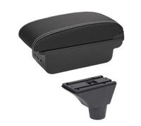 YUQUDGELKY Boîte D'accoudoir Central De Voiture Pour Opel Pour Meriva Boîte Console Centrale Support De Coude De Bras Étui De Rangement(B-Black white line)
