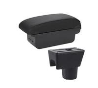 YUQUDGELKY Boîte D'accoudoir Central Pour Nissan Pour Terrano 3 Boîte D'accoudoir Pour Voiture Boîte De Rangement Pièces Auto Accessoires Auto(B2 ligne noire 3USB)