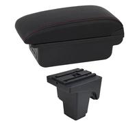YUQUDGELKY Boîte D'accoudoir Voiture Pour F&ord Pour Focus 3 Mk3 2011 2012 2013 2014 2015-2020 Console Centrale De Rangement Pour Accoudoir(Ligne Rouge C1)