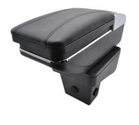 YUQUDGELKY Boîte De Rangement Pour Suzuki Pour Vitara 2015-2019 Accoudoir Avec Porte-Gobelet Rotatif Et Boîte D'Accoudoir Central(Noir avec fil noir)