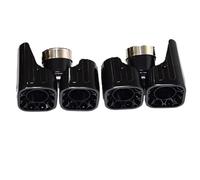 YUQUDGELKY Embout De Silencieux D'échappement Cellulaire Carré Noir Pour Land Rover Pour Defender 90 110 2020 2021 2022 2023 2024(Noir A,2.0)