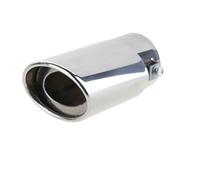 YUQUDGELKY Embout De Silencieux D'échappement Universel En Acier Inoxydable Garniture Chromée Accessoire Pour Silencieux Arrière De Voiture Modifié(Argent)