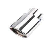 YUQUDGELKY Embout De Silencieux D'échappement Universel Pour Voiture Tube En Acier Inoxydable Garniture Chromée Accessoire Modifié Pour Silencieux Arrière De Voiture(Argent,Droit)