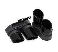 YUQUDGELKY Embout De Silencieux Noir En Acier Inoxydable Pour A6 A7 C8 2019 2020 2021 2022 2023 2024 Mise À Niveau De L'échappement S6 S7(NOIR)