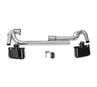 YUQUDGELKY Embout D'échappement Carré En Acier Inoxydable 304 Pour F25 X3 F26 X4 2011 2012 2013 2014 2015 2016 2017(NOIR)