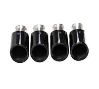 YUQUDGELKY Embout D'échappement De Rechange En Acier Inoxydable Noir Pour Cayenne Pour Turbo 4.8T 2011 2012 2013 2014(Single layer black)