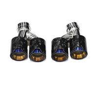 YUQUDGELKY Embout D'échappement Double Sortie En Fibre De Carbone En Forme De H Pour Série 5 525i 528i 530i G30 G31 2018+(Carbon Fiber Texture D)
