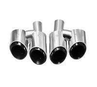 YUQUDGELKY Embout D'échappement Quadruple En Acier Inoxydable 304 Pour Panamera 970 2010 2011 2012 2013 GTS Design(Argent B)
