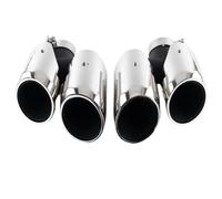YUQUDGELKY Embouts D'échappement En Acier Inoxydable Pour Porsche Pour Macan 2014 2015 2016 2017 Et Versions GTS(Argent)