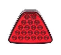 YUQUDGELKY Feu Stop Arrière Universel À LED Triangle Rouge Clignotant De Recul D'avertissement Témoin Lumineux Pare-chocs(ROUGE)