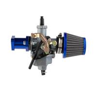 YUQUDGELKY Kit Carburateur Aluminium Pour PZ26 Pour CB125 XL125S TRX250 TRX 250EX XR100 XR200 CG CB 125 150 Cc ATV Quad Dirt Bike Moto(Câble bleu)