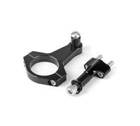 YUQUDGELKY Kit Complet De Fixation Et Support Direction Avec Amortisseur Réglable CNC Pour Motos Pour Bonneville T100 T120(Modèle A)